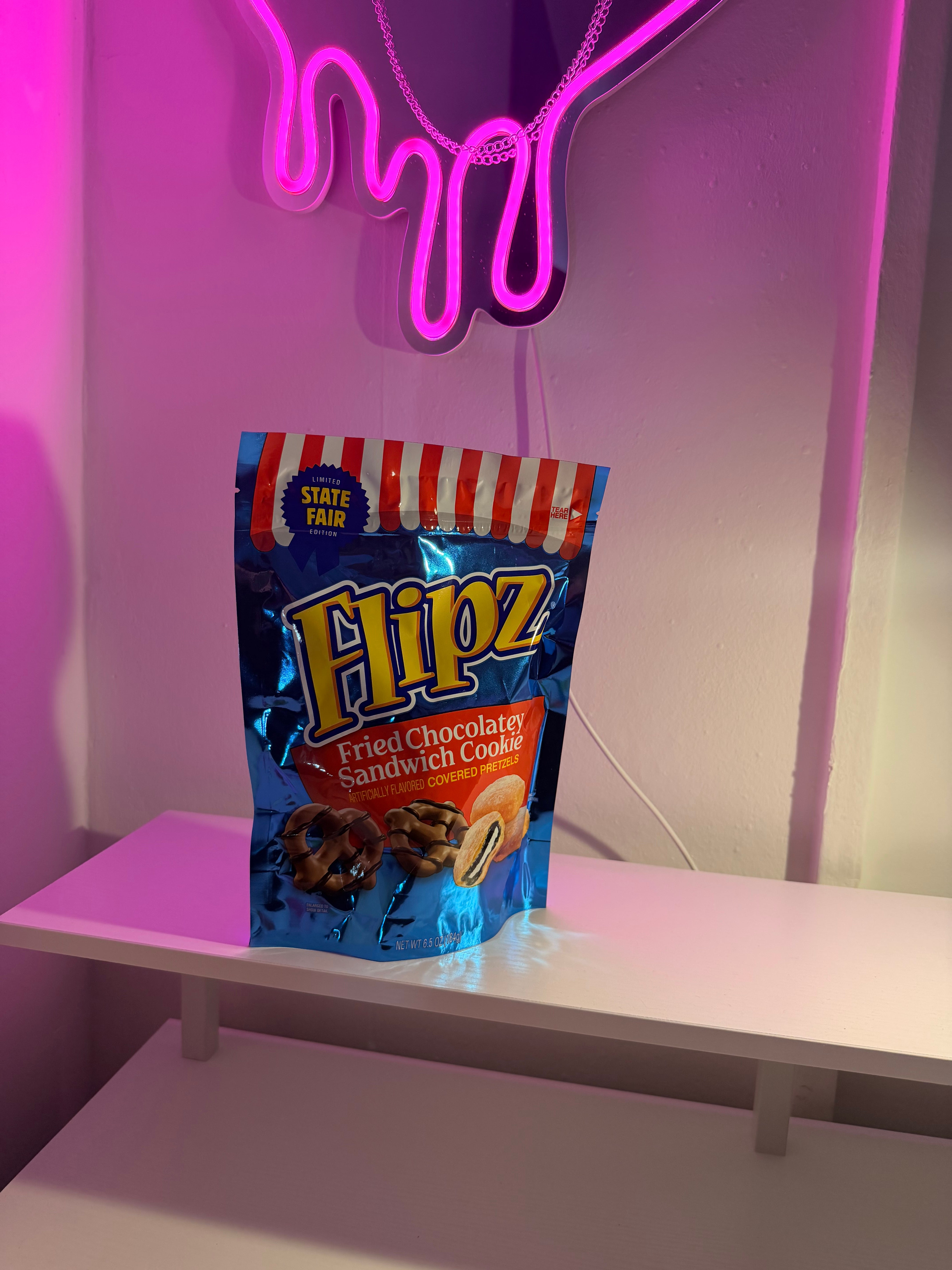 Flipz pretzel chocolate deep fried