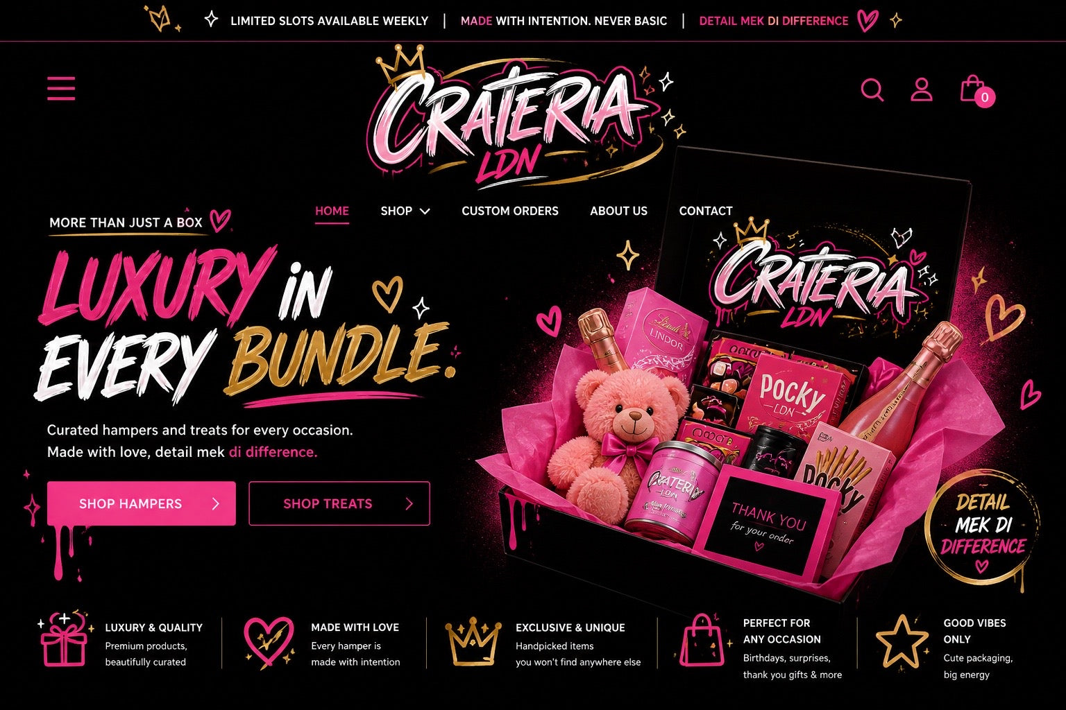 Crateria LDN homepage